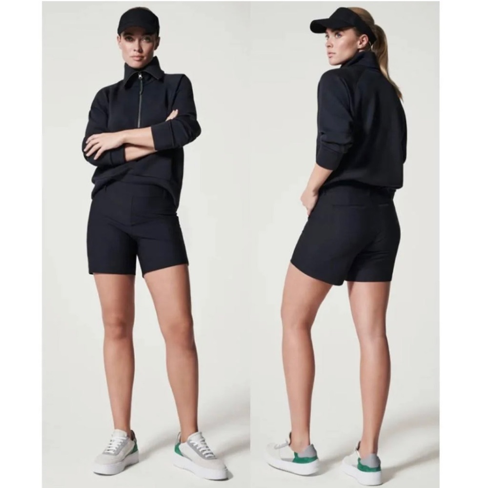 SPANX Sunshine Black Shorts, 6"